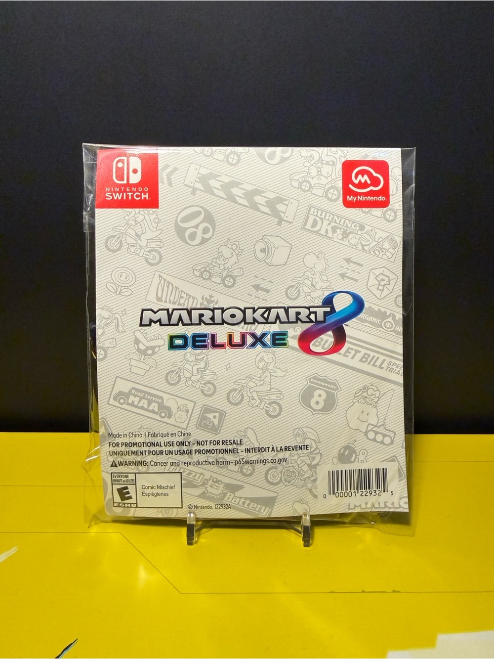 Mario Kart 8 Deluxe-License Holder With LANYARD - Lanyard Chain Racer ID- SEALED